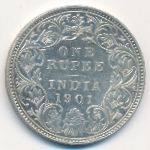 British West Indies, 1 rupee, 1901
