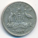 Австралия, 6 пенсов (1955 г.)