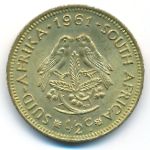 South Africa, 1/2 cent, 1961