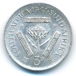 South Africa, 3 pence, 1941