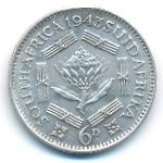ЮАР, 6 пенсов (1943 г.)