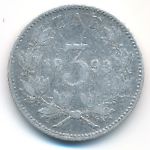 South Africa, 3 pence, 1893