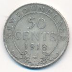 Newfoundland, 50 cents, 1918