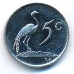 South Africa, 5 cents, 1981