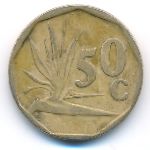 South Africa, 50 cents, 1992