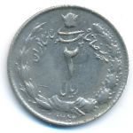 Iran, 2 rials, 1975