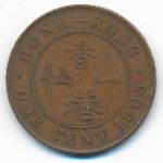 Hong Kong, 1 cent, 1905