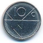 Aruba, 10 cents, 2012