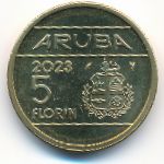 Aruba, 5 флоринов, 2023
