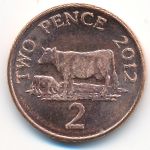 Гернси, 2 пенса (2012 г.)