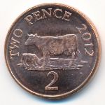 Гернси, 2 пенса (2012 г.)