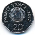 Гернси, 20 пенсов (2012 г.)