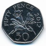 Гернси, 50 пенсов (2012 г.)