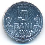 Moldova, 5 bani, 2013
