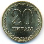 Tajikistan, 20 drams, 2023