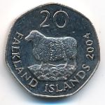 Фолклендские острова, 20 пенсов (2004 г.)