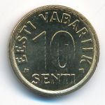 Эстония, 10 сентов (2008 г.)