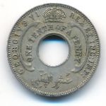 British West Africa, 1/10 penny, 1943
