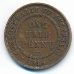 Australia, 1/2 penny, 1916