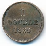 Guernsey, 1 double, 1889