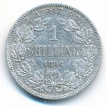South Africa, 1 shilling, 1896