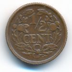 Нидерланды, 1/2 цента (1936 г.)