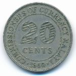 Малайя, 20 центов (1950 г.)
