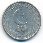 Pakistan, 1 rupee, 1949
