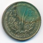 Французская Западная Африка, 25 франков (1956 г.)