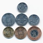 Французская Индия., Набор монет (2021 г.)