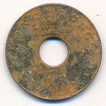 Hong Kong, 1 mil, 1866