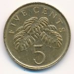 Singapore, 5 cents, 2004