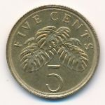 Singapore, 5 cents, 2004
