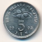 Malaysia, 5 sen, 2003