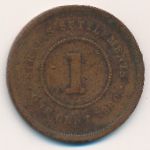 Стрейтс-Сетлментс, 1 цент (1890 г.)