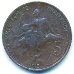France, 5 centimes, 1913