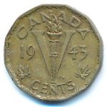 Canada, 5 cents, 1943