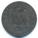 France, 5 centimes, 1856