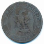France, 10 centimes, 1856