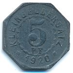 Мергентхайм., 5 пфеннигов (1920 г.)