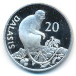 Гамбия, 20 даласи (1987 г.)