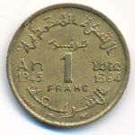 Марокко, 1 франк (1945 г.)