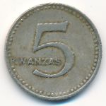 Angola, 5 kwanzas, 1977