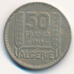 Алжир, 50 франков (1949 г.)