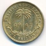Британская Западная Африка, 1 шиллинг (1947 г.)