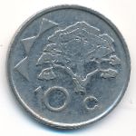 Намибия, 10 центов (2002 г.)