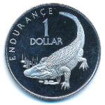 Guyana, 1 dollar, 1977