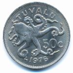 Tuvalu, 50 cents, 1976