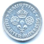 Mauritius, 1/4 rupee, 1946
