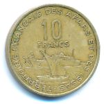 Французская территория афаров и исса, 10 франков (1975 г.)